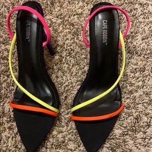 Akira color block heels